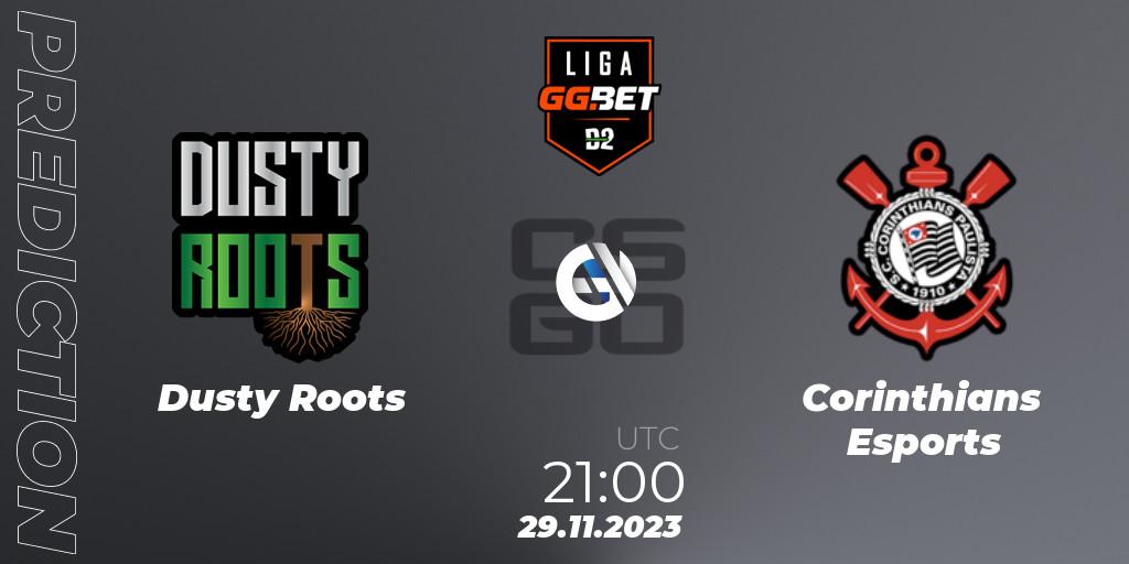 Prognose für das Spiel Dusty Roots VS Corinthians Esports. 06.12.2023 at 20:00. Counter-Strike (CS2) - Dust2 Brasil Liga Season 2