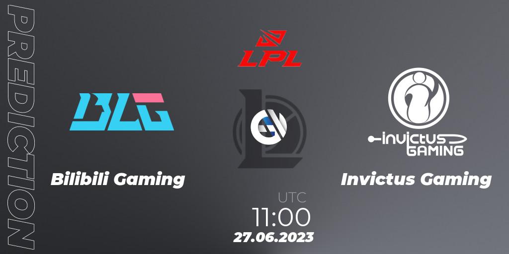 Prognose für das Spiel Bilibili Gaming VS Invictus Gaming. 27.06.2023 at 12:00. LoL - LPL Summer 2023 Regular Season