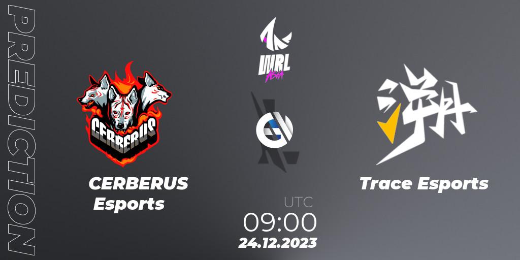 Prognose für das Spiel CERBERUS Esports VS Trace Esports. 24.12.2023 at 09:00. Wild Rift - WRL Asia 2023 - Season 2 - Regular Season