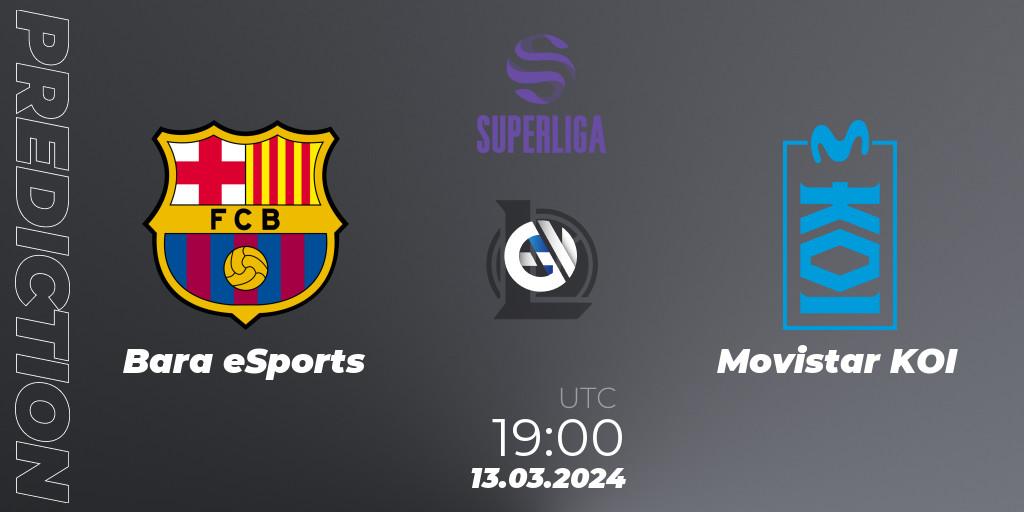 Prognose für das Spiel Barça eSports VS Movistar KOI. 13.03.2024 at 19:00. LoL - Superliga Spring 2024 - Group Stage