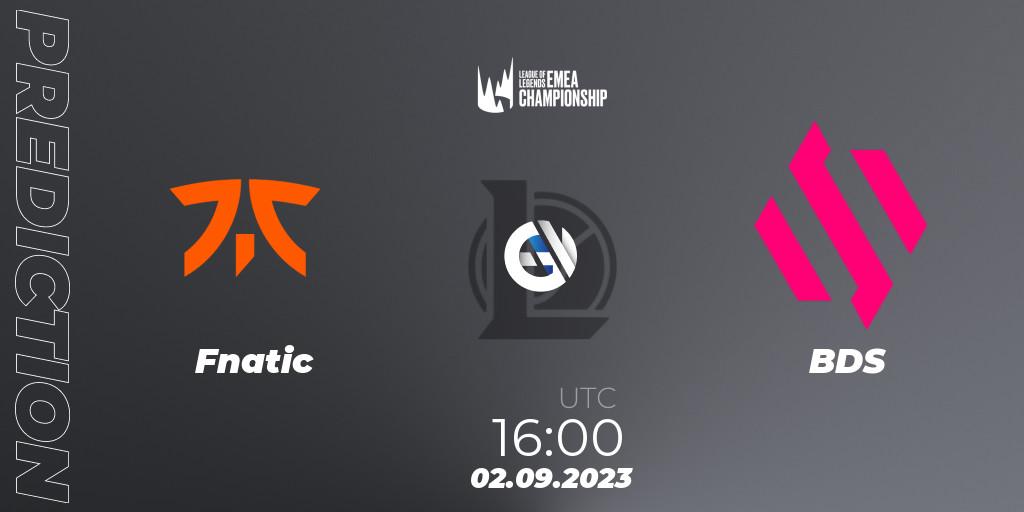 Prognose für das Spiel Fnatic VS BDS. 02.09.23. LoL - LEC Finals 2023