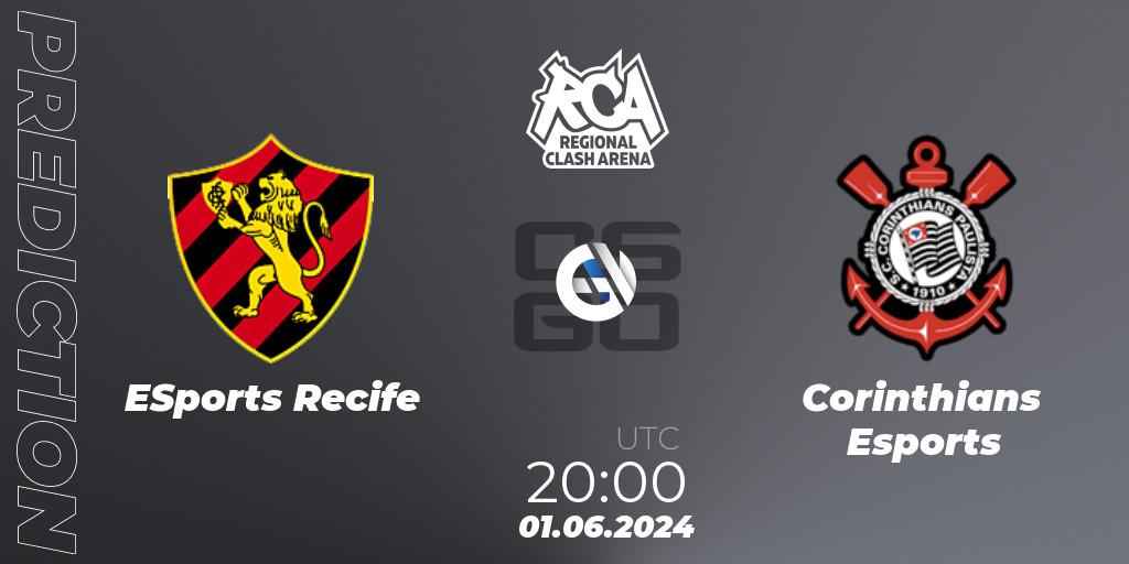 Prognose für das Spiel ESports Recife VS Corinthians Esports. 01.06.2024 at 20:00. Counter-Strike (CS2) - Regional Clash Arena South America: Closed Qualifier