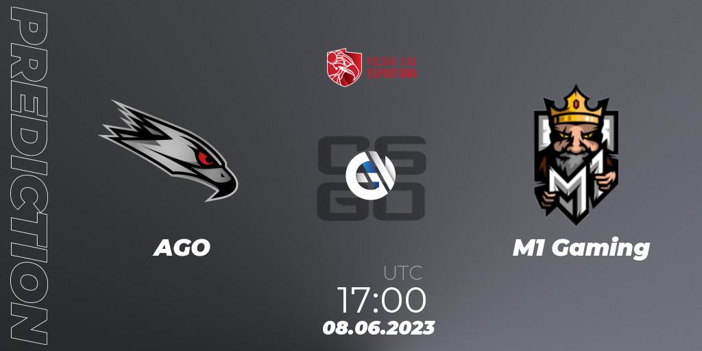 Prognose für das Spiel AGO VS M1 Gaming. 08.06.2023 at 17:00. Counter-Strike (CS2) - Polish Esports League 2023 Split 2