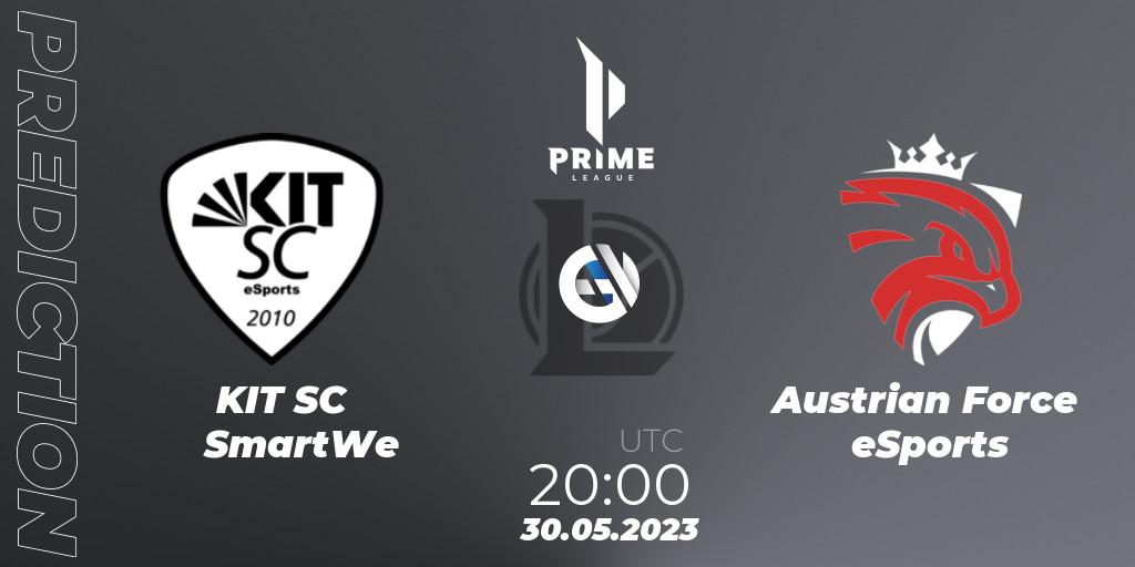 Prognose für das Spiel KIT SC SmartWe VS Austrian Force eSports. 30.05.2023 at 20:00. LoL - Prime League 2nd Division Summer 2023