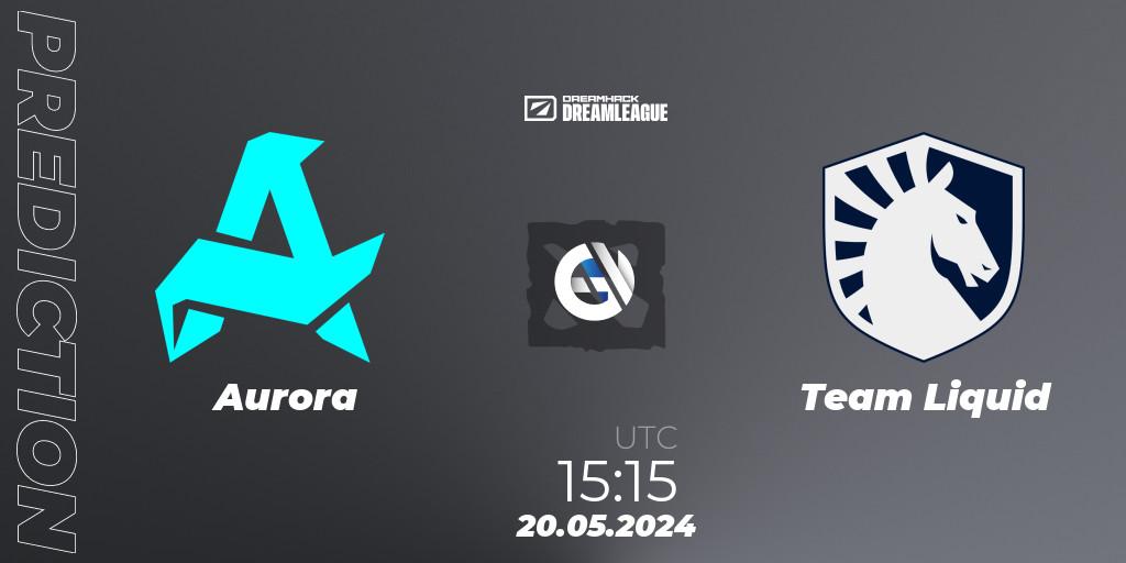 Prognose für das Spiel Aurora VS Team Liquid. 20.05.2024 at 15:20. Dota 2 - DreamLeague Season 23