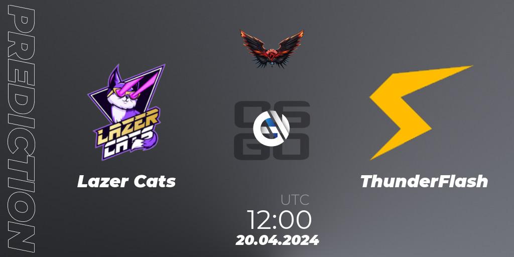Prognose für das Spiel Lazer Cats VS ThunderFlash. 20.04.24. CS2 (CS:GO) - Dragon Esports Club Cup