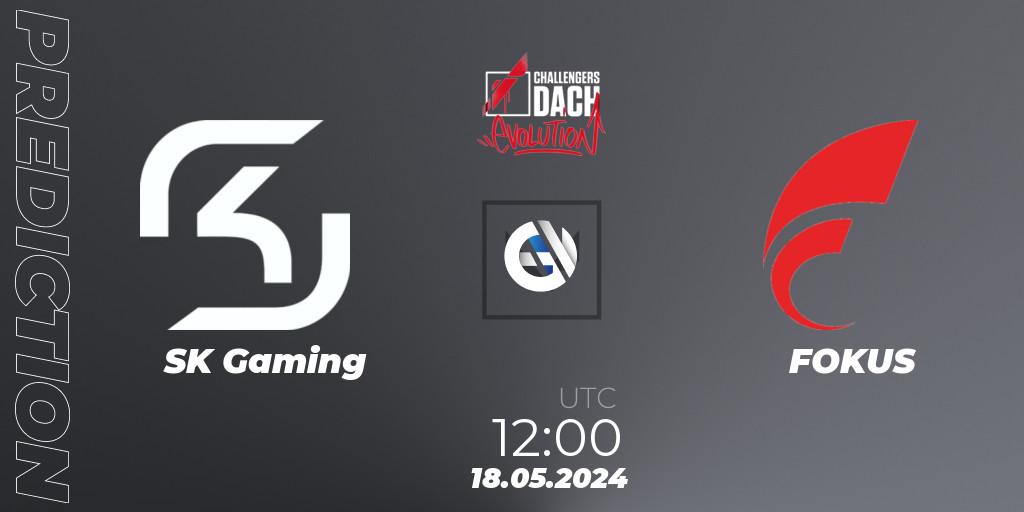 Prognose für das Spiel SK Gaming VS FOKUS. 18.05.2024 at 12:00. VALORANT - VALORANT Challengers 2024 DACH: Evolution Split 2