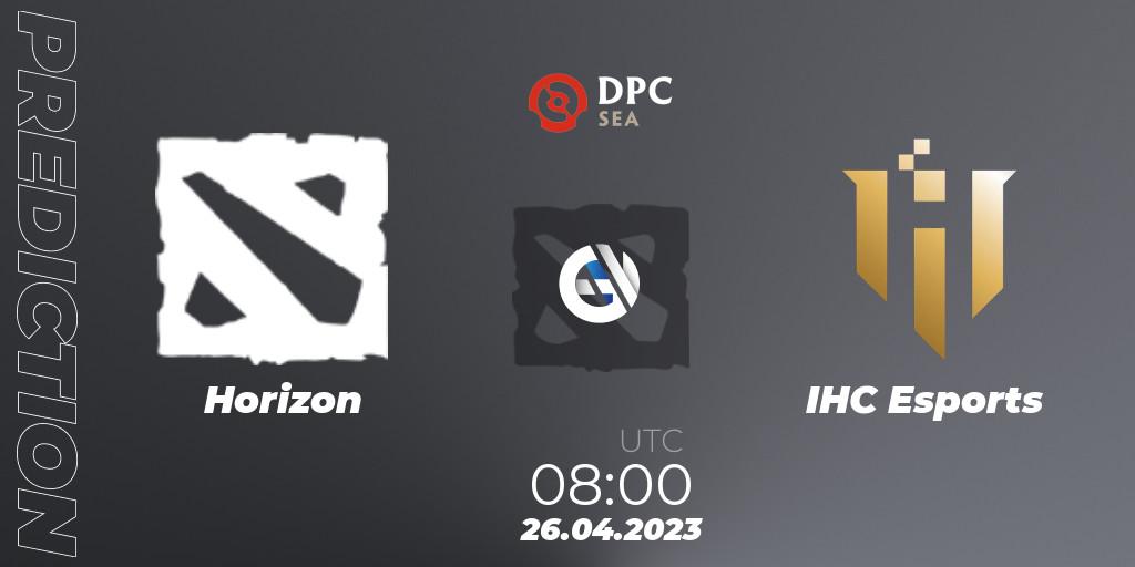Prognose für das Spiel Horizon VS IHC Esports. 26.04.2023 at 08:00. Dota 2 - DPC 2023 Tour 2: SEA Division II (Lower)