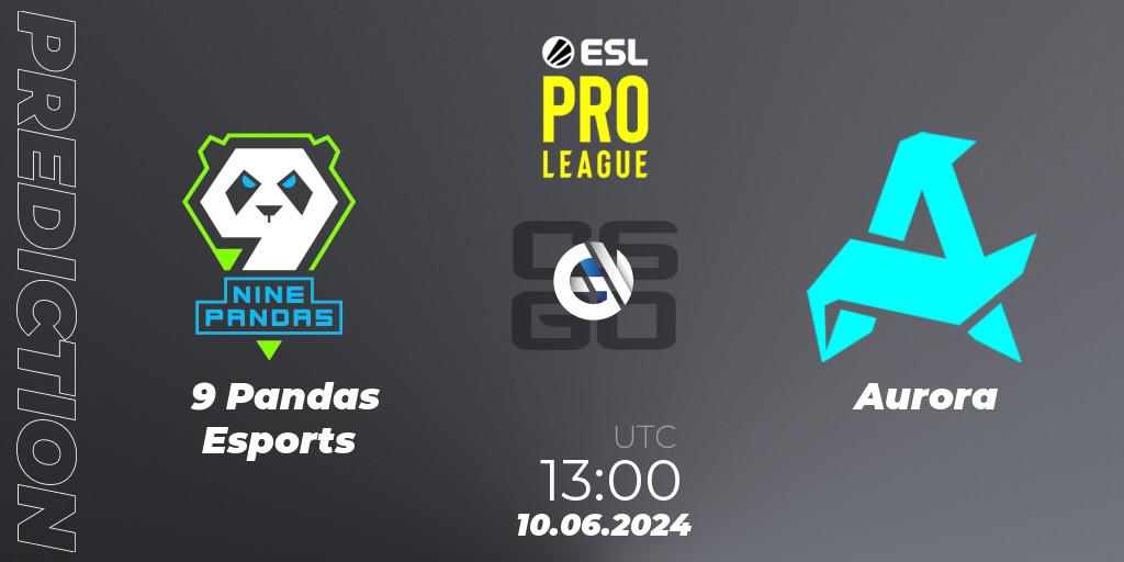 Prognose für das Spiel 9 Pandas Esports VS Aurora. 10.06.2024 at 13:00. Counter-Strike (CS2) - ESL Pro League Season 20: European Conference