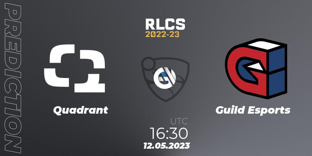 Prognose für das Spiel Quadrant VS Guild Esports. 12.05.23. Rocket League - RLCS 2022-23 - Spring: Europe Regional 1 - Spring Open