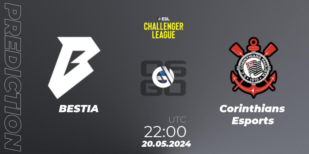 Prognose für das Spiel BESTIA VS Corinthians Esports. 20.05.2024 at 22:00. Counter-Strike (CS2) - ESL Challenger League Season 47: South America
