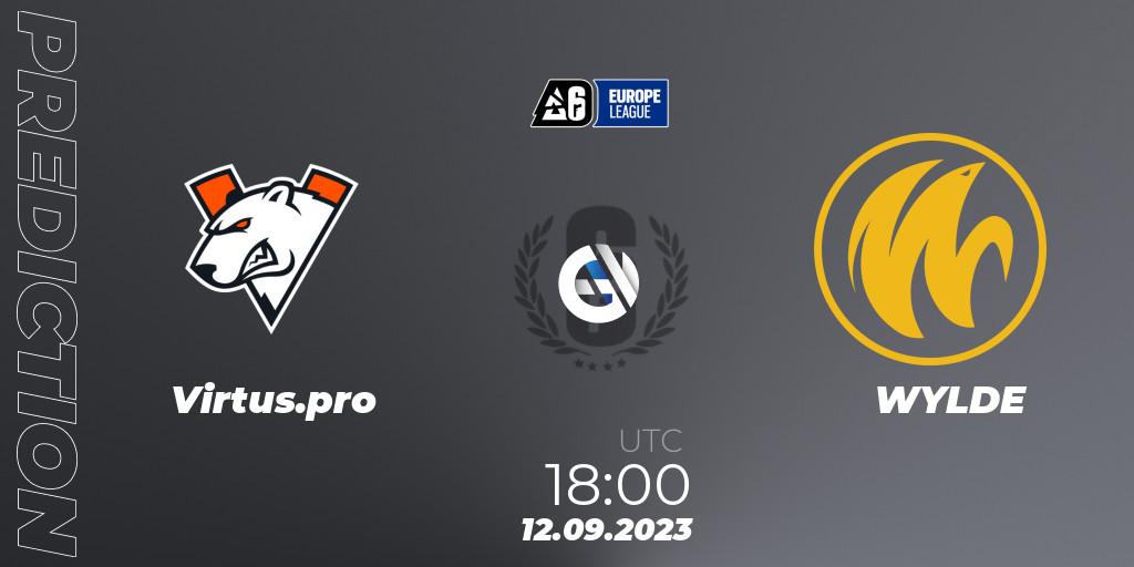 Prognose für das Spiel Virtus.pro VS WYLDE. 12.09.23. Rainbow Six - Europe League 2023 - Stage 2