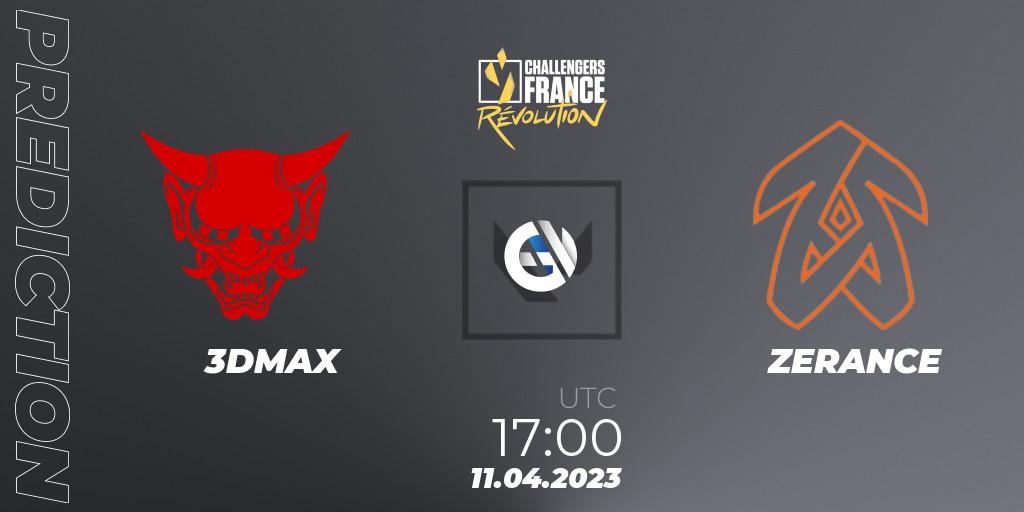 Prognose für das Spiel 3DMAX VS ZERANCE. 11.04.2023 at 17:00. VALORANT - VALORANT Challengers France: Revolution Split 2 - Regular Season