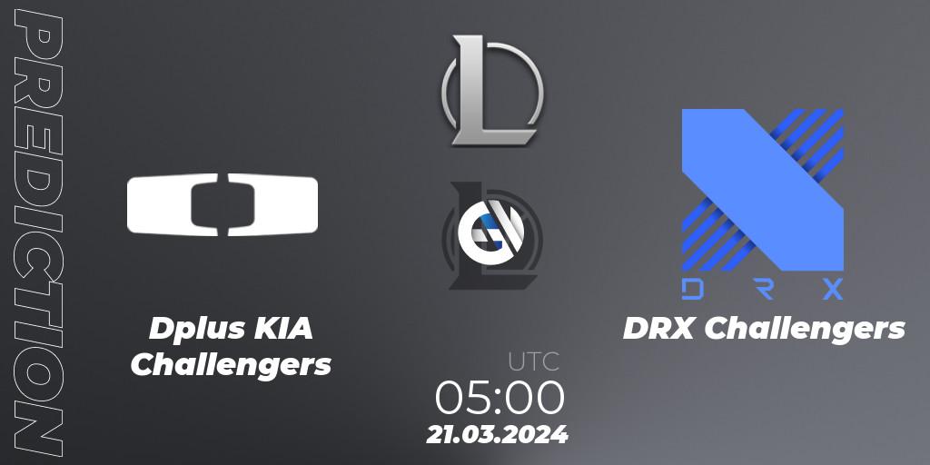 Prognose für das Spiel Dplus KIA Challengers VS DRX Challengers. 21.03.24. LoL - LCK Challengers League 2024 Spring - Group Stage