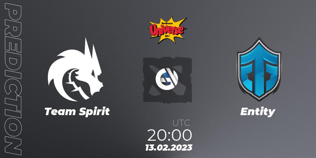 Prognose für das Spiel Team Spirit VS Entity. 13.02.2023 at 20:32. Dota 2 - BetBoom Universe: Episode I - Comics Zone
