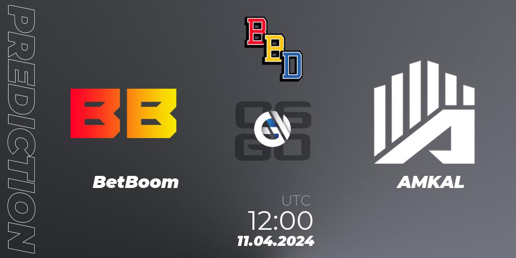 Prognose für das Spiel BetBoom VS AMKAL. 11.04.24. CS2 (CS:GO) - BetBoom Dacha Belgrade 2024: European Qualifier