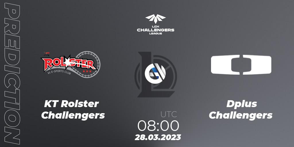 Prognose für das Spiel KT Rolster Challengers VS Dplus Challengers. 28.03.23. LoL - LCK Challengers League 2023 Spring
