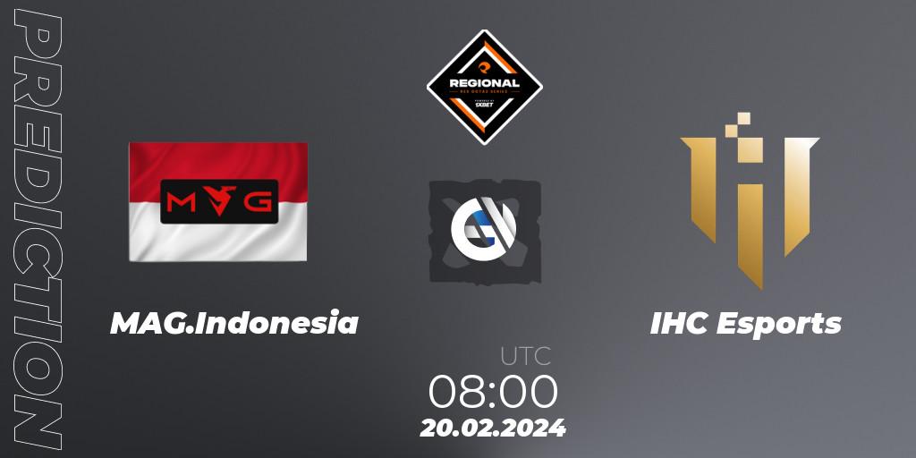 Prognose für das Spiel MAG.Indonesia VS IHC Esports. 20.02.24. Dota 2 - RES Regional Series: SEA #1