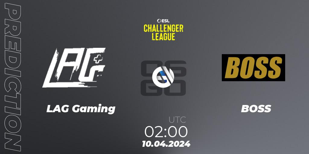 Prognose für das Spiel LAG Gaming VS BOSS. 10.04.24. CS2 (CS:GO) - ESL Challenger League Season 47: North America