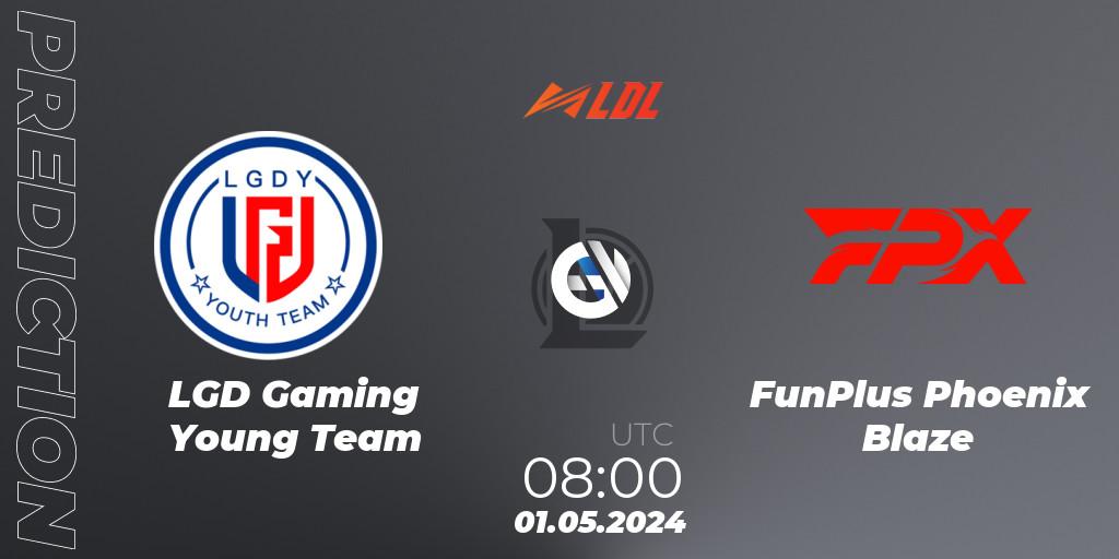 Prognose für das Spiel LGD Gaming Young Team VS FunPlus Phoenix Blaze. 01.05.2024 at 08:00. LoL - LDL 2024 - Stage 2