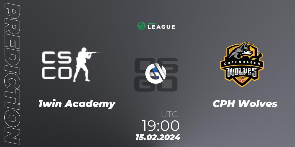 Prognose für das Spiel 1win Academy VS CPH Wolves. 15.02.24. CS2 (CS:GO) - ESEA Season 48: Advanced Division - Europe