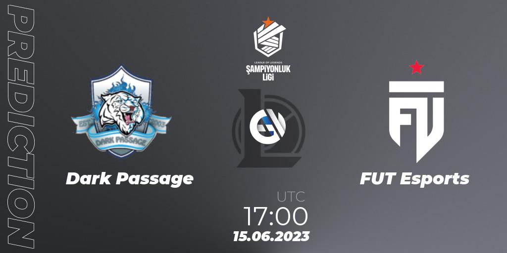 Prognose für das Spiel Dark Passage VS FUT Esports. 15.06.2023 at 17:00. LoL - TCL Summer 2023 - Group Stage