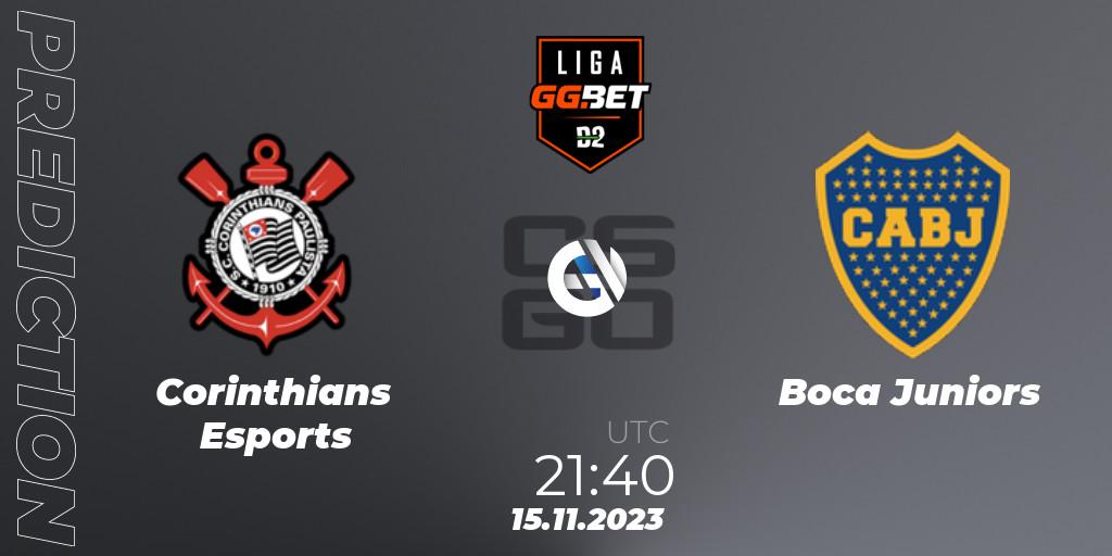 Prognose für das Spiel Corinthians Esports VS Boca Juniors. 15.11.2023 at 21:40. Counter-Strike (CS2) - Dust2 Brasil Liga Season 2