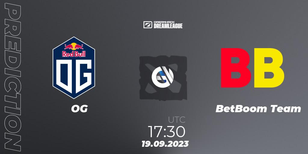 Prognose für das Spiel OG VS BetBoom Team. 19.09.23. Dota 2 - DreamLeague Season 21