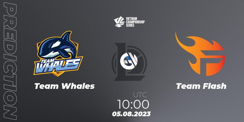 Prognose für das Spiel Team Whales VS Team Flash. 04.08.23. LoL - VCS Dusk 2023