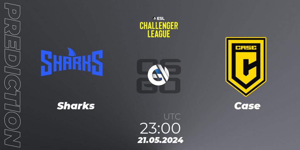 Prognose für das Spiel Sharks VS Case. 21.05.2024 at 23:10. Counter-Strike (CS2) - ESL Challenger League Season 47: South America