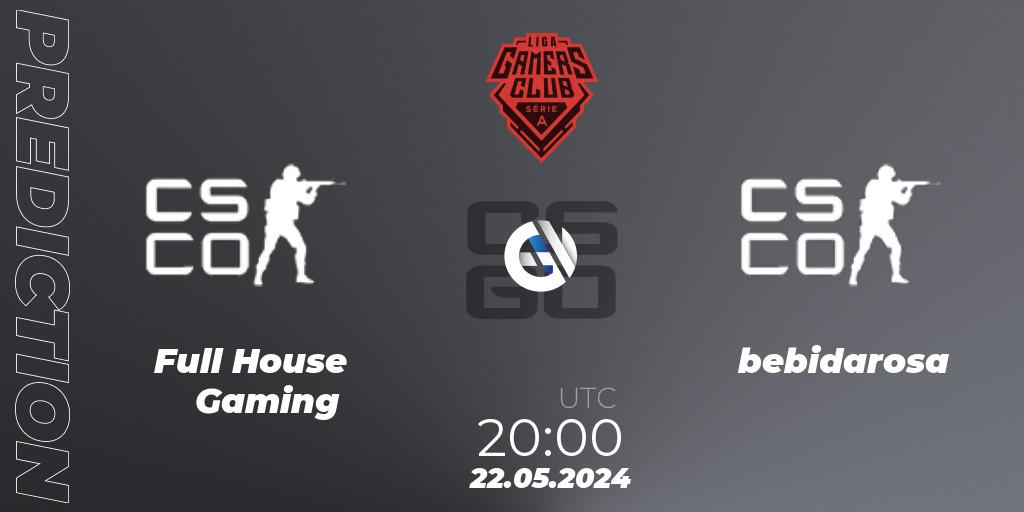 Prognose für das Spiel Full House Gaming VS bebidarosa. 22.05.2024 at 20:00. Counter-Strike (CS2) - Gamers Club Liga Série A: May 2024