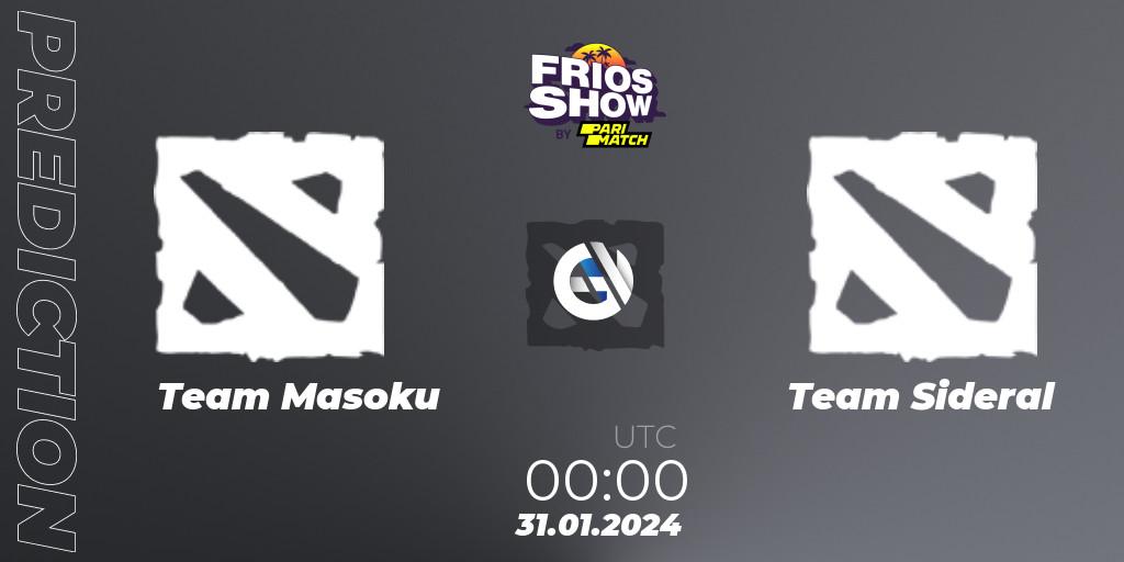 Prognose für das Spiel Team Masoku VS Team Sideral. 31.01.2024 at 00:00. Dota 2 - Frios Show 2