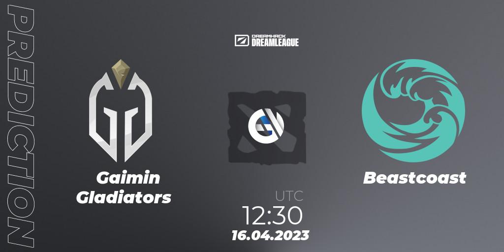 Prognose für das Spiel Gaimin Gladiators VS Beastcoast. 16.04.23. Dota 2 - DreamLeague Season 19 - Group Stage 2