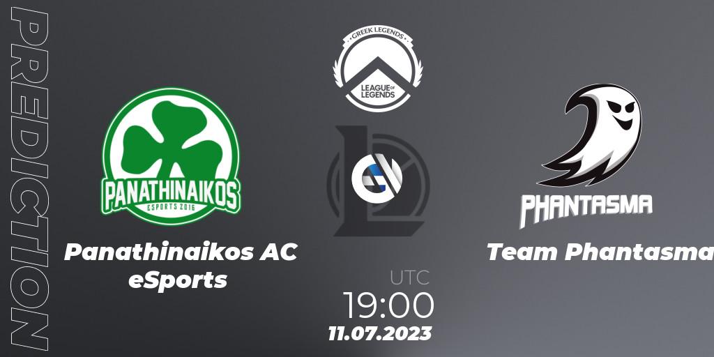 Prognose für das Spiel Panathinaikos AC eSports VS Team Phantasma. 11.07.2023 at 19:00. LoL - Greek Legends League Summer 2023