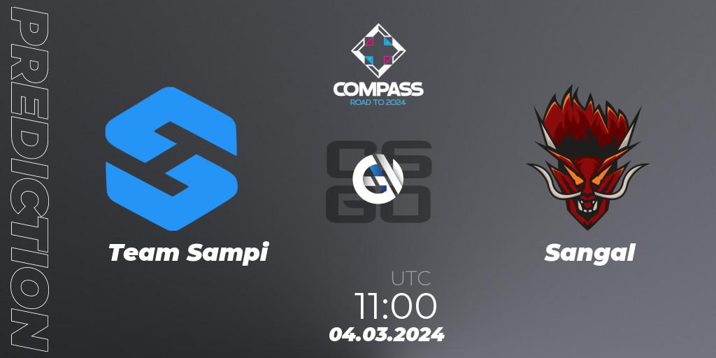 Prognose für das Spiel Team Sampi VS Sangal. 04.03.24. CS2 (CS:GO) - YaLLa Compass Spring 2024 Contenders