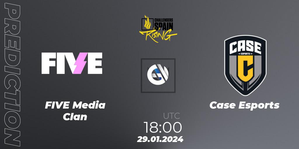 Prognose für das Spiel FIVE Media Clan VS Case Esports. 29.01.24. VALORANT - VALORANT Challengers 2024 Spain: Rising Split 1