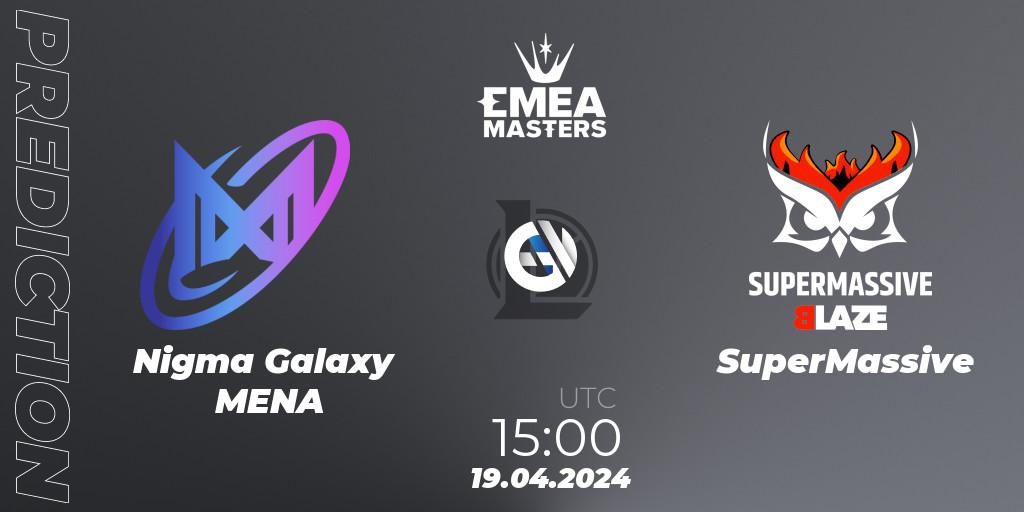 Prognose für das Spiel Nigma Galaxy MENA VS SuperMassive. 19.04.24. LoL - EMEA Masters Spring 2024 - Group Stage
