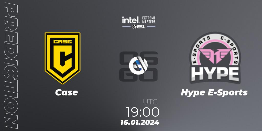 Prognose für das Spiel Case VS Hype E-Sports. 16.01.24. CS2 (CS:GO) - Intel Extreme Masters China 2024: South American Open Qualifier #2