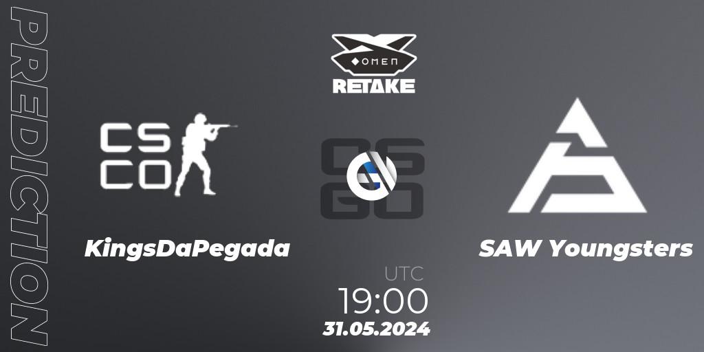 Prognose für das Spiel KingsDaPegada VS SAW Youngsters. 31.05.2024 at 19:00. Counter-Strike (CS2) - Circuito Retake Season 8: Take #3