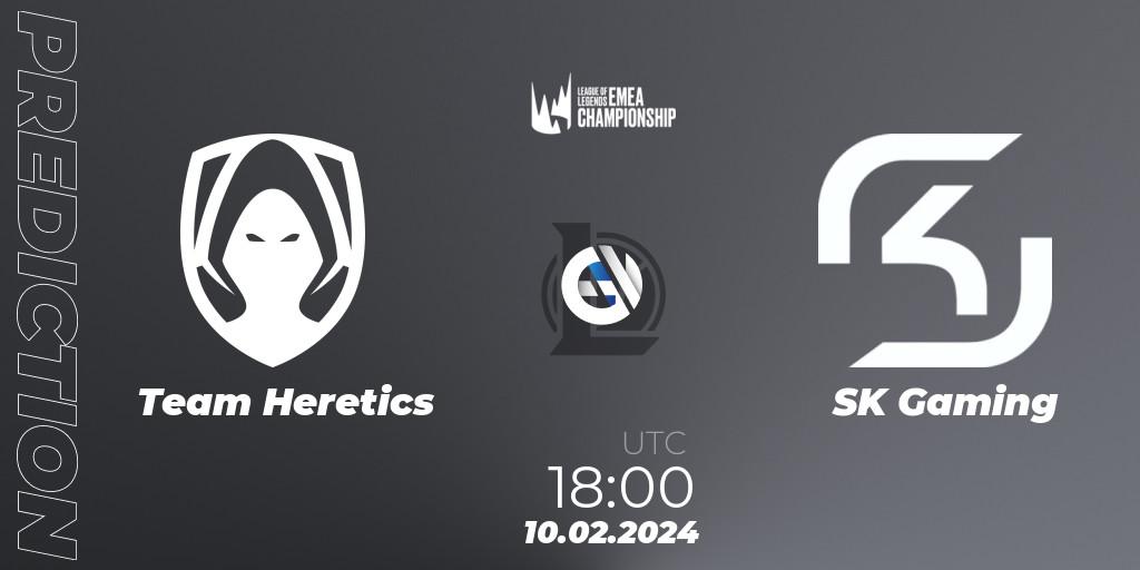 Prognose für das Spiel Team Heretics VS SK Gaming. 10.02.24. LoL - LEC Winter 2024 - Playoffs