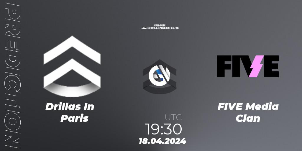Prognose für das Spiel Drillas In Paris VS FIVE Media Clan. 18.04.2024 at 19:30. Call of Duty - Call of Duty Challengers 2024 - Elite 2: EU