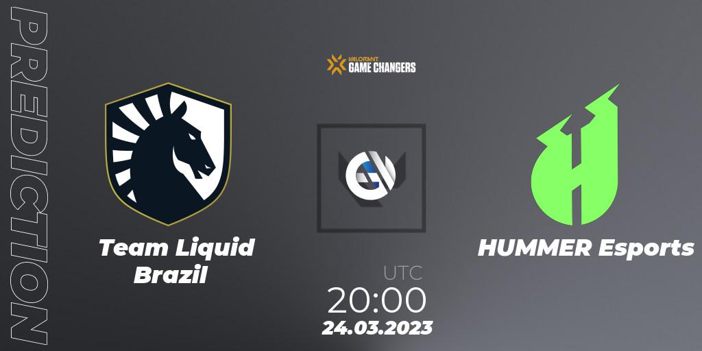 Prognose für das Spiel Team Liquid Brazil VS HUMMER Esports. 24.03.23. VALORANT - VCT 2023: Game Changers Brazil Series 1