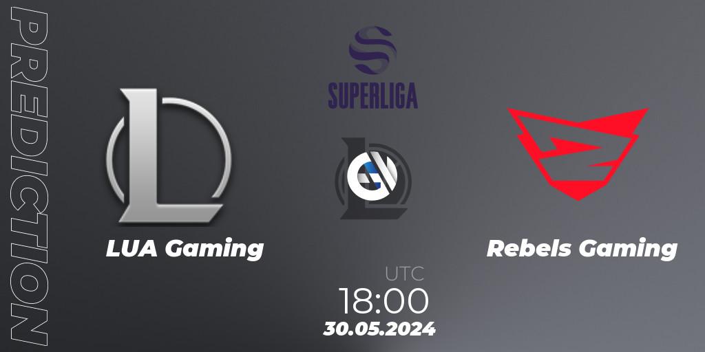 Prognose für das Spiel LUA Gaming VS Rebels Gaming. 30.05.2024 at 18:00. LoL - LVP Superliga Summer 2024