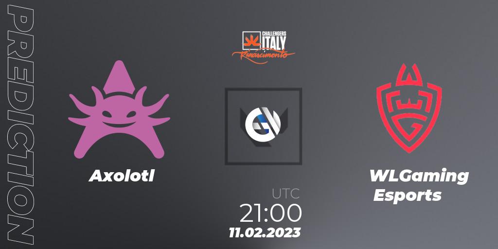Prognose für das Spiel Axolotl VS WLGaming Esports. 11.02.23. VALORANT - VALORANT Challengers 2023 Italy: Rinascimento Split 1