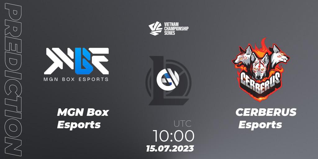 Prognose für das Spiel MGN Box Esports VS CERBERUS Esports. 15.07.23. LoL - VCS Dusk 2023