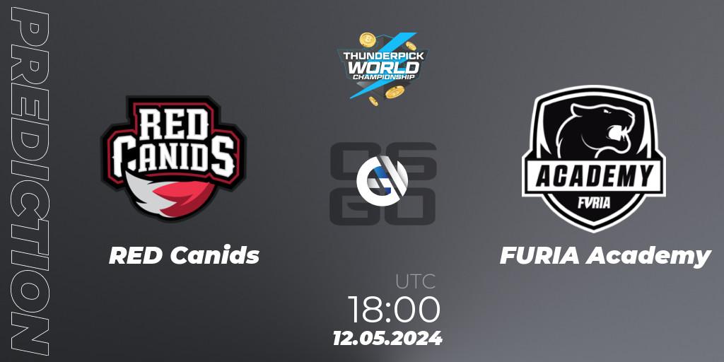 Prognose für das Spiel RED Canids VS FURIA Academy. 12.05.2024 at 18:00. Counter-Strike (CS2) - Thunderpick World Championship 2024: South American Series #1