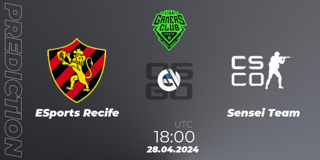 Prognose für das Spiel ESports Recife VS Sensei Team. 28.04.2024 at 18:00. Counter-Strike (CS2) - Gamers Club Liga Série B: April 2024