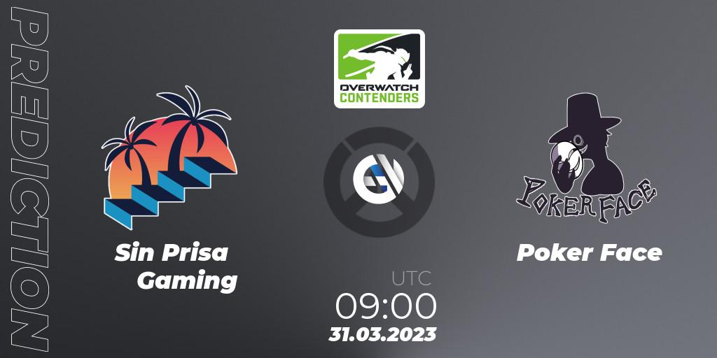 Prognose für das Spiel Sin Prisa Gaming VS Poker Face. 31.03.2023 at 09:00. Overwatch - Overwatch Contenders 2023 Spring Series: Korea