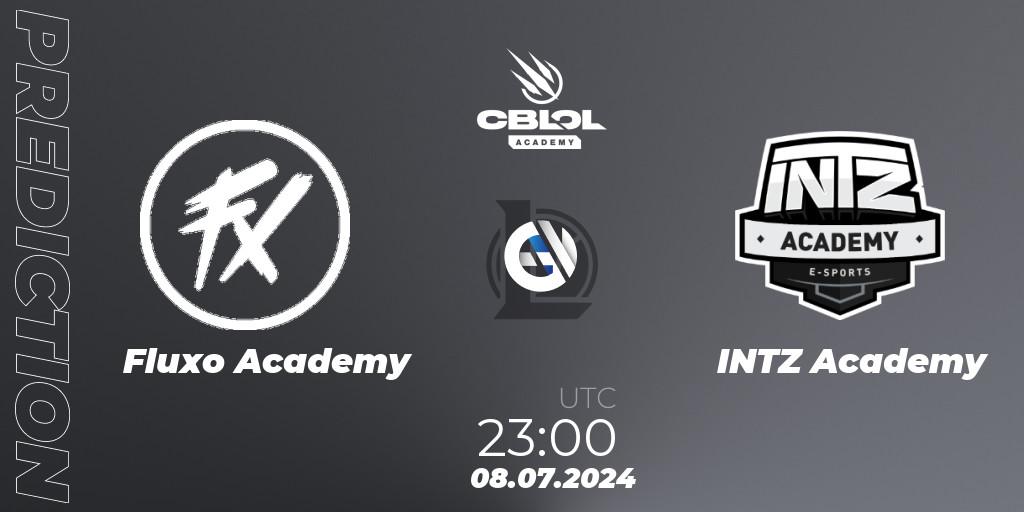 Prognose für das Spiel Fluxo Academy VS INTZ Academy. 09.07.2024 at 23:00. LoL - CBLOL Academy 2024