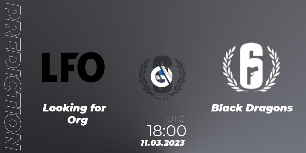 Prognose für das Spiel LFO Brazil VS Black Dragons. 11.03.2023 at 18:00. Rainbow Six - Brazil League 2023 - Stage 1